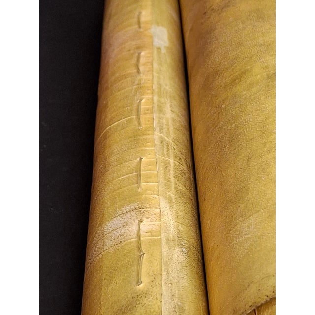 Antique 19th C Megillat Esther Parchment Scroll Ashkenazi Script Wood Roller For Sale - Image 10 of 17