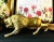 Late 20th Century Vintage Brass Lion Statue Office Bookcase Lion Decor 13" For Sale - Image 5 of 12