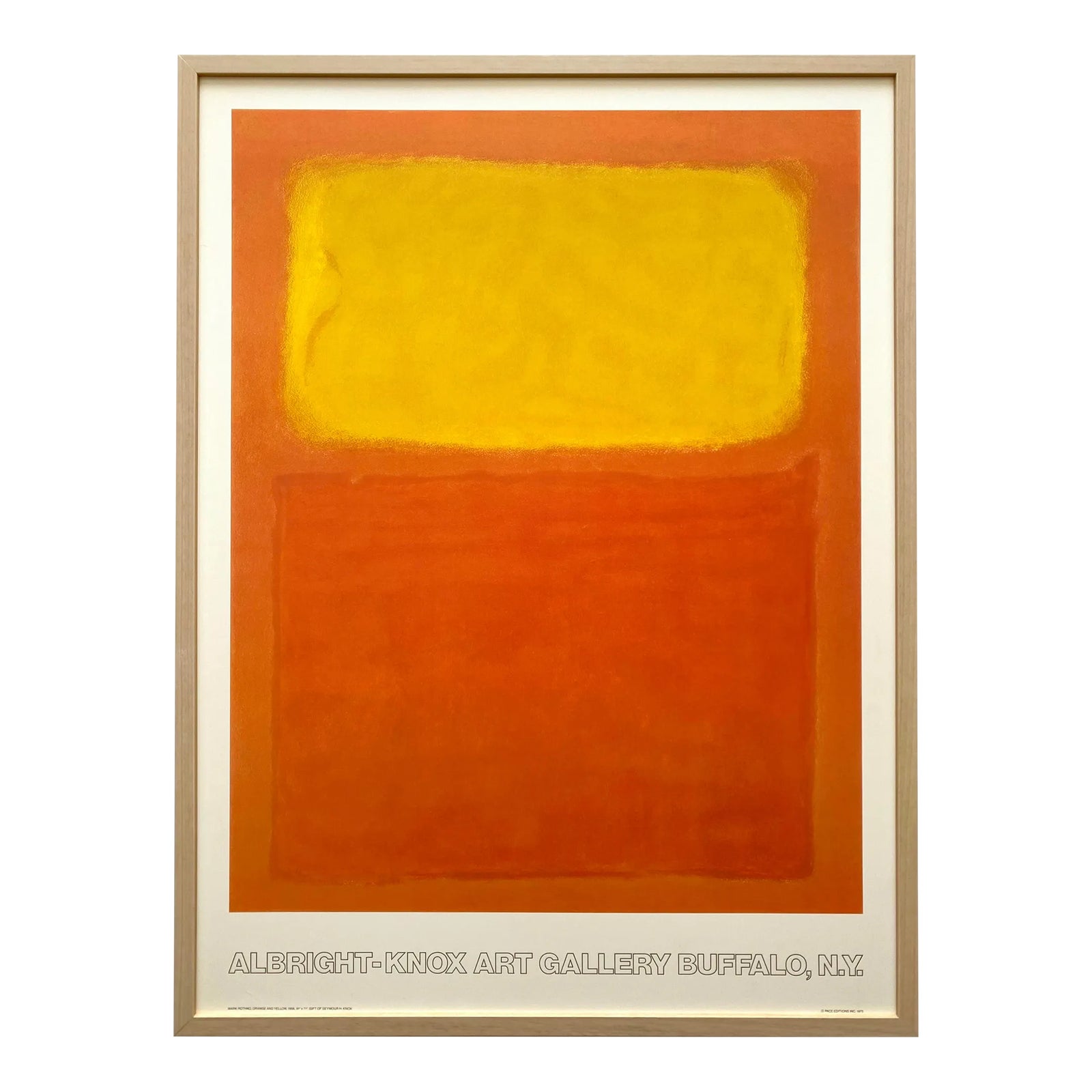 Mark Rothko Vintage 1975 Pace Editions Modernist Lithograph Print ...