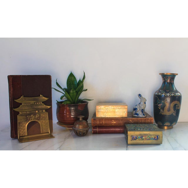 Vintage Etched Brass Bell For Sale In Milwaukee - Image 6 of 8