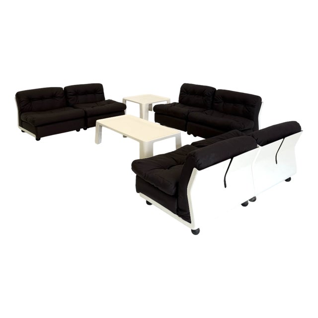 Amanta Set by Mario Bellini for C&B Italia, 1970s, Set of 8 For Sale