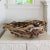 Sculptural Folk Art Driftwood Boat Shaped Bowl or Basket For Sale - Image 11 of 13