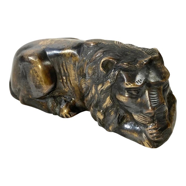 BRASS LION PAPER WEIGHT