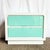 Postmodern 1980s Postmodern White and Turquoise Lacquer Laminate Waterfall Nightstand For Sale - Image 3 of 7