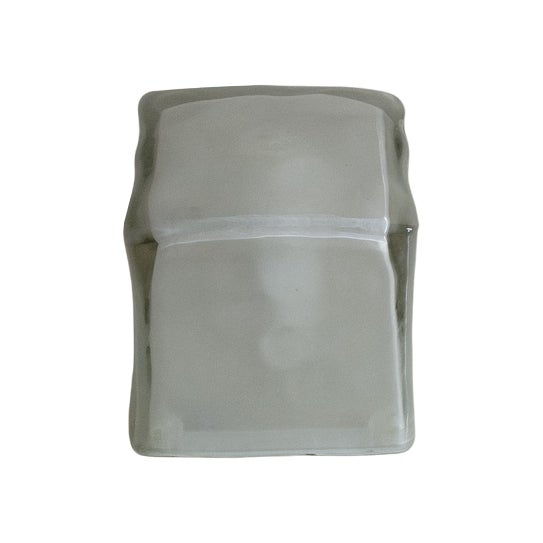 Cube-Shaped Table Lamp in Satin Glass, 1970s For Sale