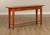 High Quality Vintage Pine Two-Tier Console or Sofa Table on Square Tapered Legs