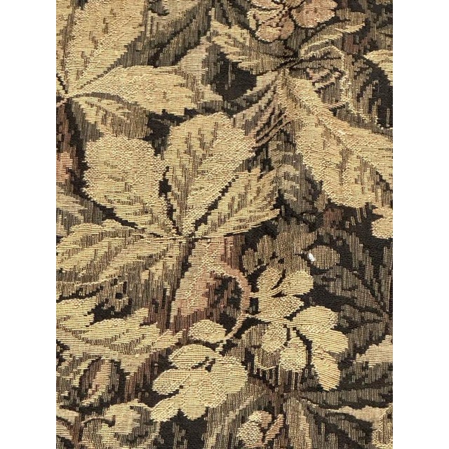 Brown Vintage French Aubusson Style Jacquard Tapestry Panel, 1940s For Sale - Image 8 of 18