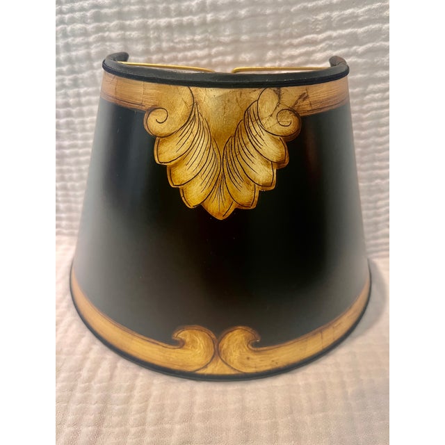 Baroque Handmade Goldleafed Lamp shades - a Pair For Sale In Los Angeles - Image 6 of 6