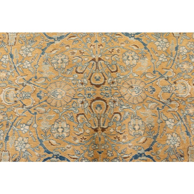 Authentic Persian Tabriz Handmade Wool Rug For Sale - Image 4 of 7