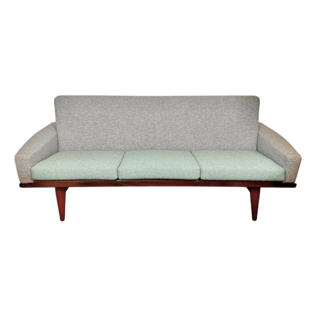 Vintage Mid Century Modern Hw Klein Teak Sofa for Bramin-Møbler For Sale