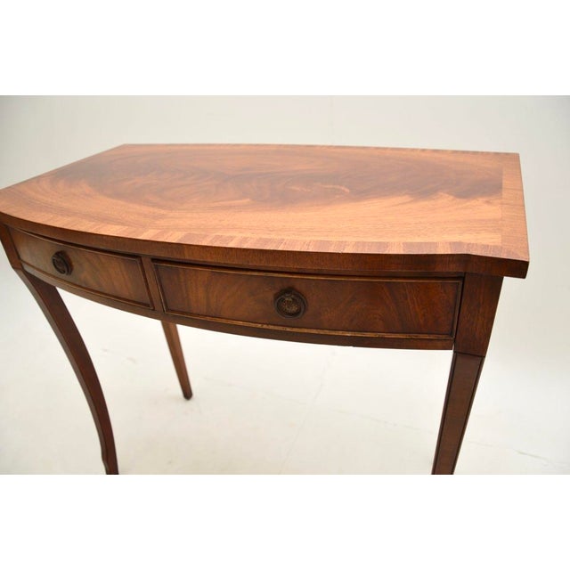 Brown Vintage Regency Style Console Table, 1950 For Sale - Image 8 of 9