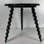 Mid-Century French Ebonized Turned Wood Side Table with Cork Screw Legs, 1950s, in Very Good conditions. Designed 1950 to...