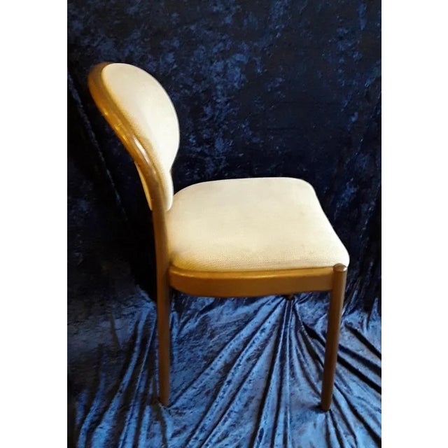 Vintage Upholstered Chair with Brown Beech Wood Frame and Colored Pad from Thonet, 1980s, in Good conditions. Designed...