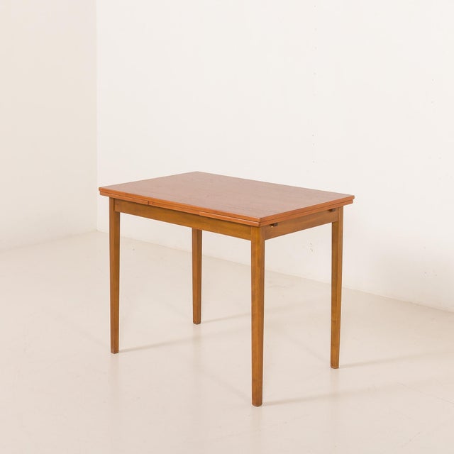 Small Danish Extension Table in Teak, 1970s For Sale - Image 6 of 10