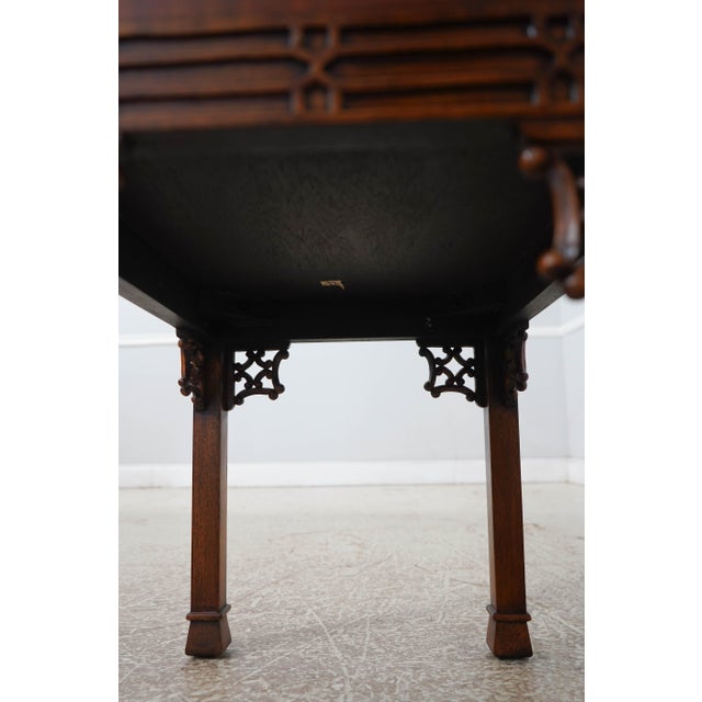 Pair of Chippendale Mahogany Glass Top Showcase End Tables For Sale - Image 17 of 17
