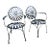 Francois Carre Restored Patio Dining Chairs - A Pair For Sale