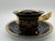 Ceramic Gold Baroque Tea Cup and Saucer by Versace for Rosenthal, 2017, Set of 2 For Sale - Image 7 of 7