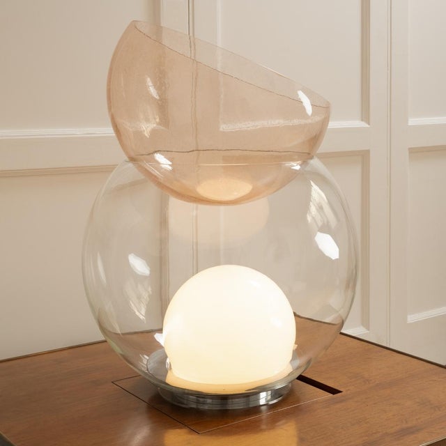 Pink Lamp from Gae Aulenti, 1970 For Sale - Image 8 of 8