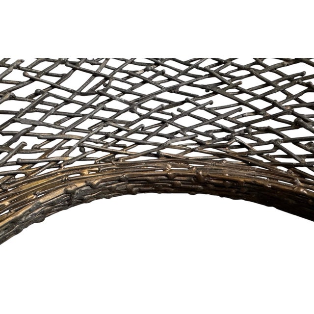 Michael Aram Michael Aram Monumental Vortex Wall Sculpture Welded Steel and Patinated Copper For Sale - Image 4 of 13