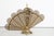 French Fan-Shaped Fire Screen Fire Screen / Spark Guard Brass France, 20th Century In the shape of a peacock Elegantly...
