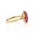 Metal VRJewels Blooming 1.18ct Ruby Diamond Floral Cocktail Ring Size 9 in 14k Yellow Gold For Sale - Image 7 of 15