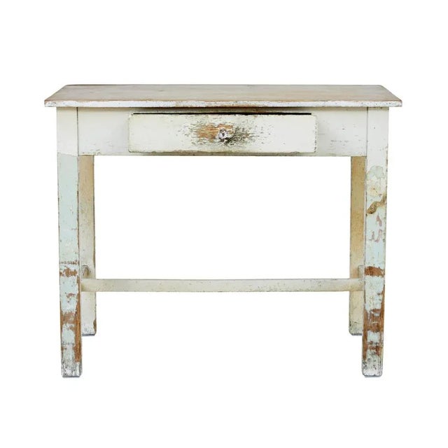 19th Century Painted Pine Side Table, 1890s For Sale - Image 5 of 9