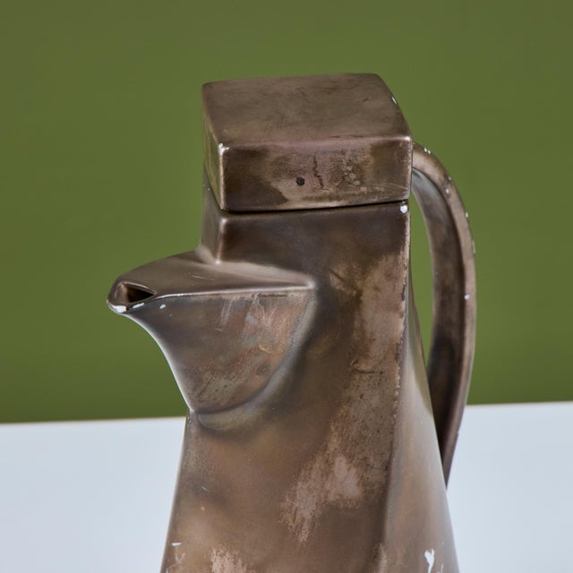Ceramic Lidded Pitcher For Sale - Image 11 of 12