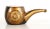 Mid 20th Century Vintage Mid Century Italian Leather & Ceramic Pipe Form Cachepot Planter For Sale - Image 5 of 7