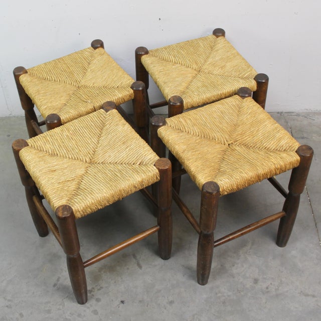 Brutalist Stools, 1960s, Set of 4 For Sale - Image 4 of 6