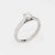 Estate Cartier diamond engagement ring crafted in 950 platinum (circa 2001). The ring is set with a 0.30 carat round...