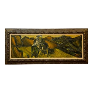 Moishe Katz Oil on Canvas 1966 For Sale