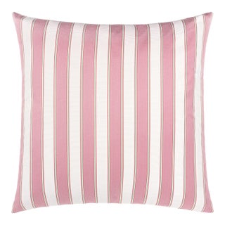 Scalamandre 22" x 22" Piano Stripe Pillow in Petal For Sale