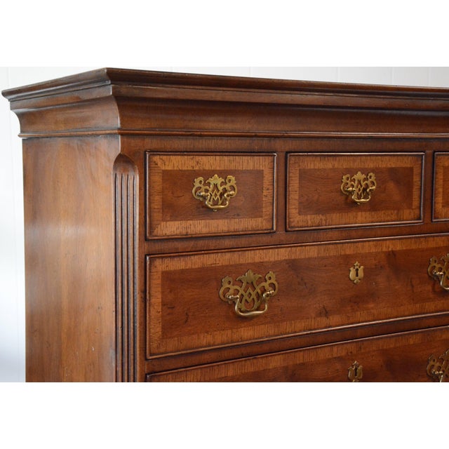 Traditional 1940s Regency Henredon Portfolio Chest on Chest For Sale - Image 3 of 11