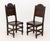 Brown Set of Eight Jacobean Carved Oak Dining Chairs For Sale - Image 8 of 16