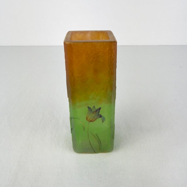 Art Nouveau Daum Nancy French Art Glass Vase For Sale - Image 6 of 11