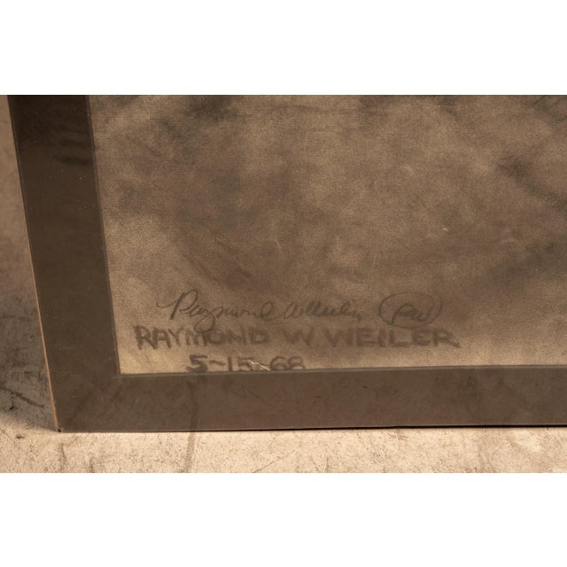 This vintage illustration done by local artist Raymond Weiler depicts a nude woman laying down on her side. This piece...