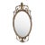 Large French Oval Friedman Brothers Mirror For Sale