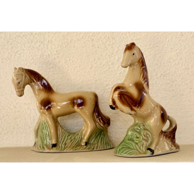 Mid-Century Modern Mid-Twentieth Century Brazilian Ceramic Equesterian Figurines, a Pair For Sale - Image 3 of 11