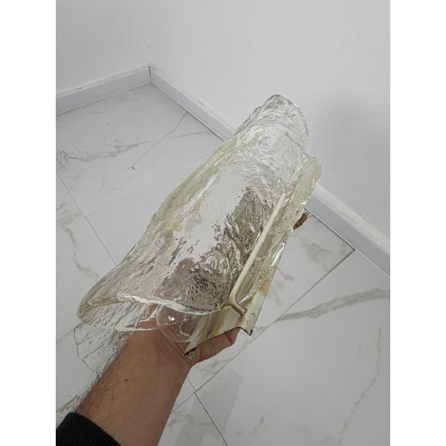 1950s Large Murano Glass Wall Lamps in the style of Venini, 1950s, Set of 3 For Sale - Image 5 of 18