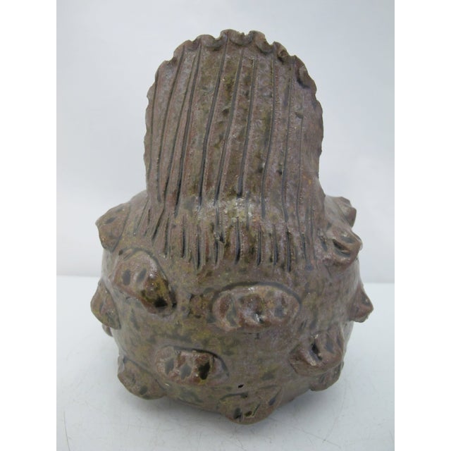 Grace Nell Hewell Southern Folk Art Studio Pottery Rooster Bowl Planter For Sale - Image 10 of 10