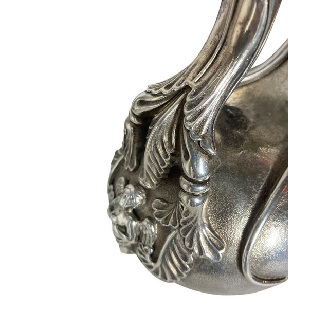 Late 19th Century Antique Askos Jug in Sterling Silver with Markings, 1890 For Sale - Image 5 of 9