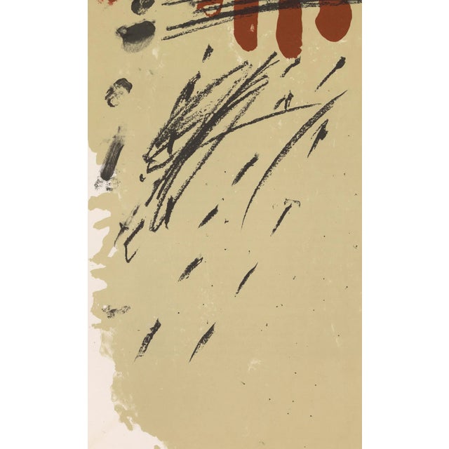Abstract Antoni Tapies Lithograph, "Derriere Le Miroir No. 175" (1968) For Sale - Image 3 of 3