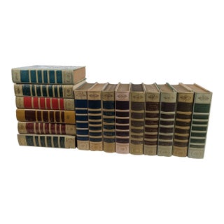 1950s–1960s Reader’s Digest Cream, Pastel & Gold Gilt Decorative Books - Set of 15 For Sale