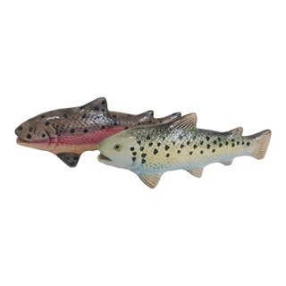 Vintage MCM Jay Willfred Andrea by Sadek Portugal Fish Figurine- Set of 2 For Sale