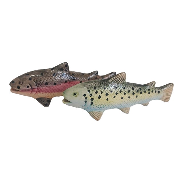 Vintage MCM Jay Willfred Andrea by Sadek Portugal Fish Figurine- Set of 2 For Sale