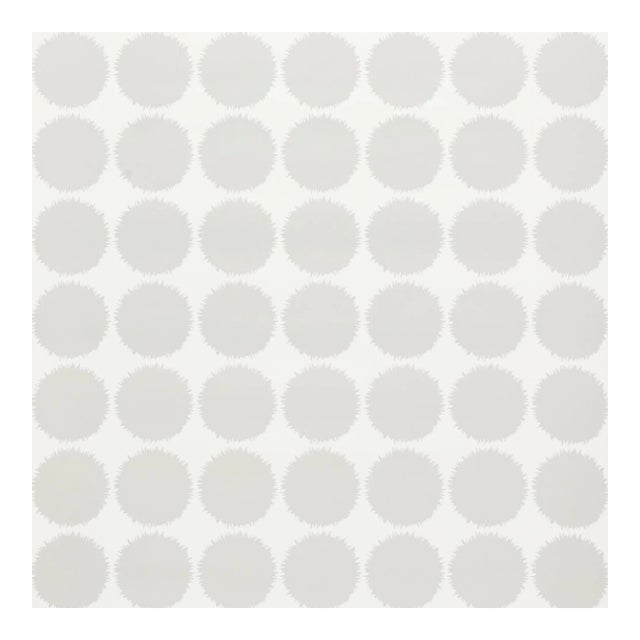 Sample - Schumacher Fuzz Wallpaper in Grey For Sale