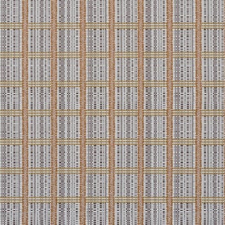 Schumacher Skyline Plaid Fabric In Bronze For Sale