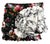 American VTG Ralph Lauren Isadora BLK Floral Custom Rod Pocket Drapery Panels + Swag Valance. Backed With Ralph Lauren Sergeant. For Sale - Image 3 of 11