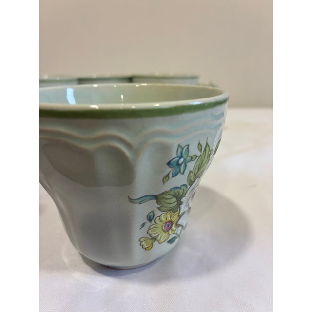 Mid 20th Century Vintage Provistone Rose Marie Floral Mugs - Set of 4 For Sale - Image 5 of 10