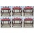 Mid-20th Century Lane Rustic Floral Paint Decorated Walnut Dining Chairs, Set of 6 For Sale - Image 9 of 18